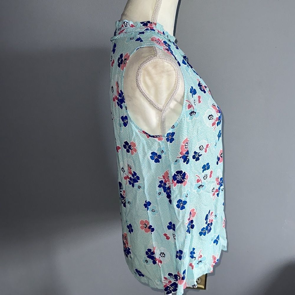 Talbots Ruffle Trim Shell Top! - Picture 6 of 14